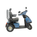 AFIKIM Blue Afiscooter S3 Dual Seat Outdoor Mobility Scooter Side View