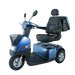 AFIKIM Blue Afiscooter C3 Mobility Scooter Side Angle View
