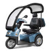 AFIKIM Blue Afiscooter S3 Touring Mobility Scooter With Rear Lock Box