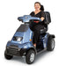 AFIKIM Blue Afiscooter S4 Dual Seat Outdoor Mobility Scooter With Rider