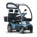 AFIKIM Blue Afiscooter S4 Touring AT Dou Mobility Scooter With Golf Tire Wheels And Back Box View
