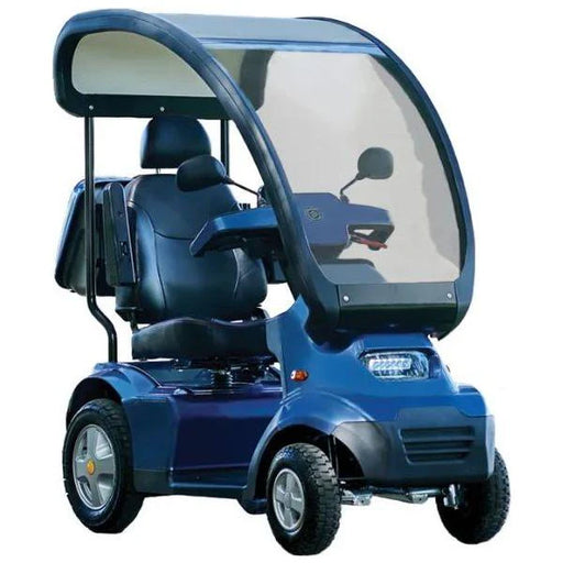 AFIKIM Blue Afiscooter S4 Touring Mobility Scooter With Rear Lock Box