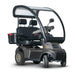 AFIKIM Dark Gray Afiscooter S4  Touring Dou Mobility Scooter With Back Box View