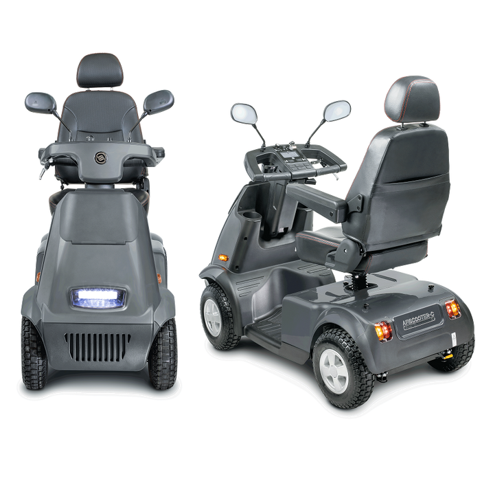 AFIKIM Gray Afiscooter C4 Mobility Front And Rear Side View