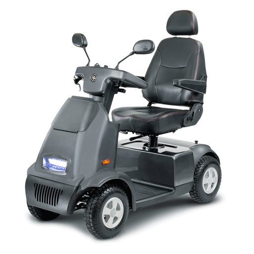 AFIKIM Gray Afiscooter C4 Mobility Scooter In Side Angle