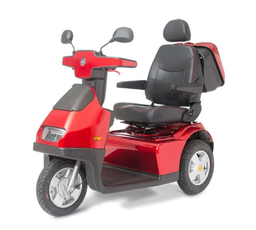 AFIKIM Red Afiscooter S3 Mobility Scooter With Rear Lock Box