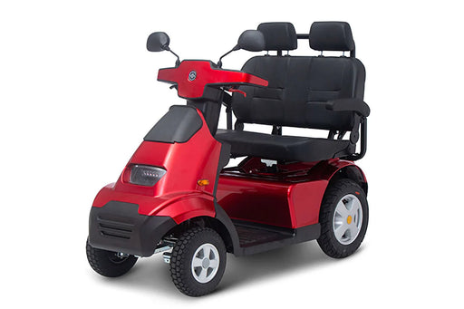 AFIKIM Red Afiscooter S4 Dual Seat Outdoor Mobility Scooter