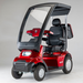AFIKIM Red Afiscooter S4 Touring Mobility Scooter With Solar Canopy And Rear Lock Box View
