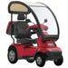 AFIKIM Red Afiscooter S4 Touring Mobility Scooter With Rear Lock Box
