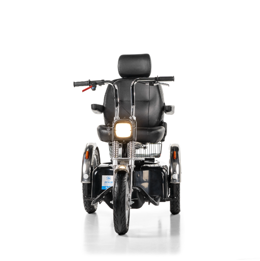AFIKIM Silver Afiscooter SE Mobility Scooter Front View