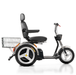 AFIKIM Silver Afiscooter SE Mobility Scooter Right Side Angle With Rear Basket View