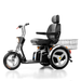AFIKIM Silver Afiscooter SE Mobility Scooter Side View With Rear Basket