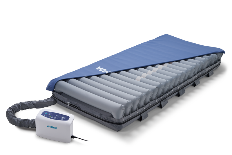 APEX Medical Wellell Procare Elite Alternating Pressure Mattress with Micro Low Air Loss With Half Cover And Air Pump View