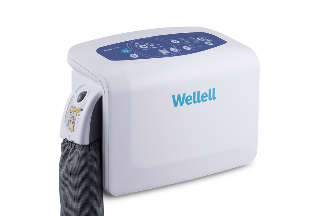 APEX Medical Wellell Serene Air Air Pump With Control Panel And Air Hose View