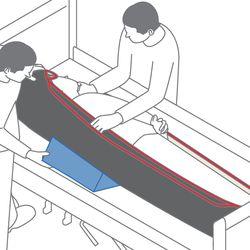 Soft Sheet Human Care Alpha Turning Sheet with Hidden Handgrips Breathable Soft Care Solution for Sensitive Clients