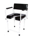 Altimate Medical ActiveAid 202 Rehab Shower Commode Chair With Armrests, Backrest, And Integrated Transfer Bench For Safe Bathing And Toileting Support