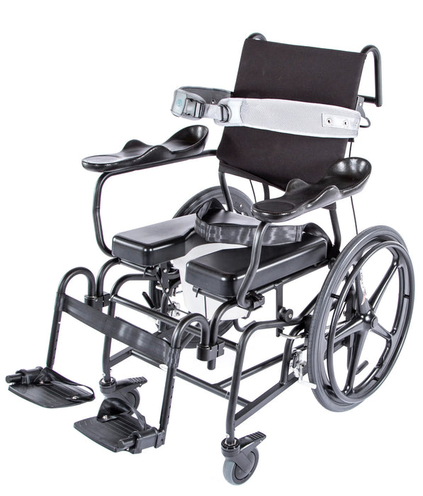 Altimate Medical ActiveAid 285 Tilt-In-Space Rehab Shower Commode Chair With Accessories For Enhanced Comfort And Safe Assisted Bathing