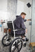 Rear Side View Of An Altimate Medical ActiveAid 600 Rehab Shower Commode Chair Highlighting User Independence And Frame Accessibility Within A Shower Stall.