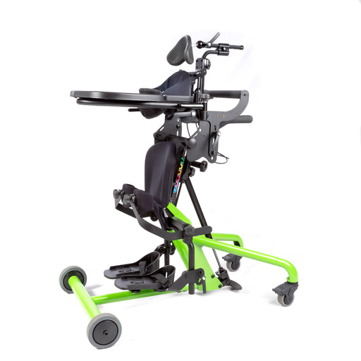 Altimate Medical EasyStand Bantam Extra Small Green Front Side View Pediatric Stander