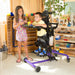 Altimate Medical EasyStand Bantam Extra Small Purple Stander In Use Bedroom Front Side View Home Mobility Aid