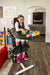 Model Side View Altimate Medical EasyStand Bantam Medium Pediatric Sit-to-Stand and  Supine Stander for Flexible Positioning and Growing Users