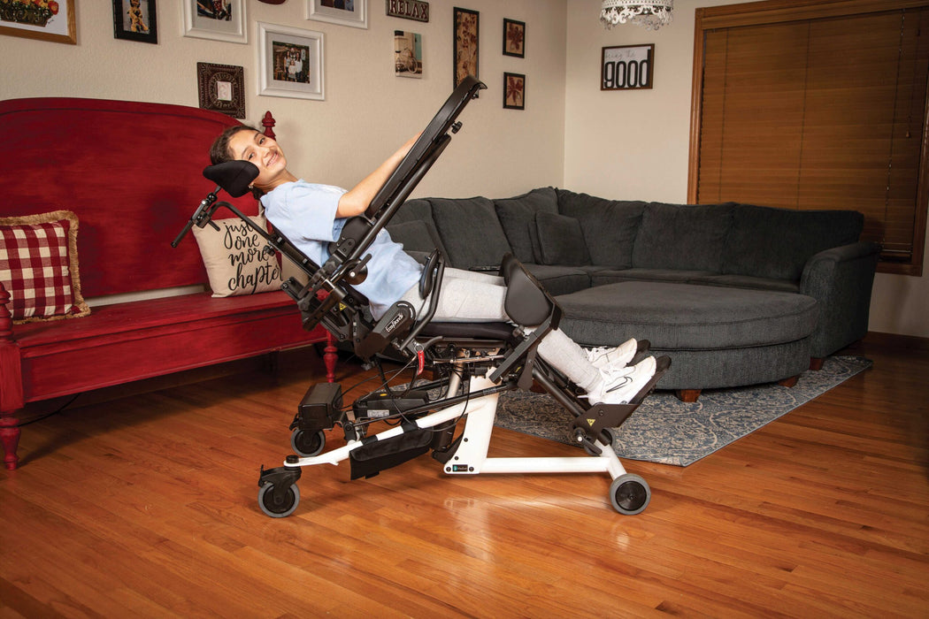 Altimate Medical EasyStand Bantam Medium Partially Standing Position User Dynamic Mobility Aid Side View