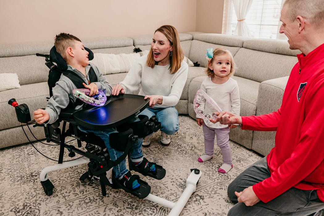 Altimate Medical EasyStand Bantam Small Stander Seated Position For Family Social Interaction Pediatric Mobility Aid