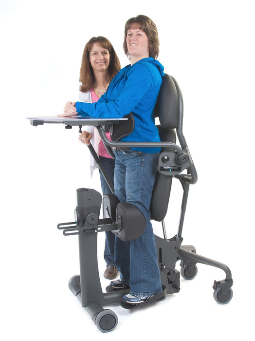 Altimate Medical EasyStand Evolv Large Upright Position User With Parent Clear Shadow Tray Dynamic Standing Aid
