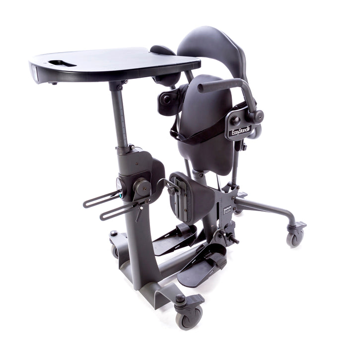 Altimate Medical EasyStand Evolv Medium Stander Upright Position With Shadow Tray Front Side View