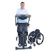 Altimate Medical EasyStand Evolv XT Clear Shadow Tray Upright Position With User Front View