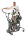 Altimate Medical EasyStand Glider Large Active Standing Frame for Mobility, Support & Full-Body Range of Motion Sample Photo with a Person Using it