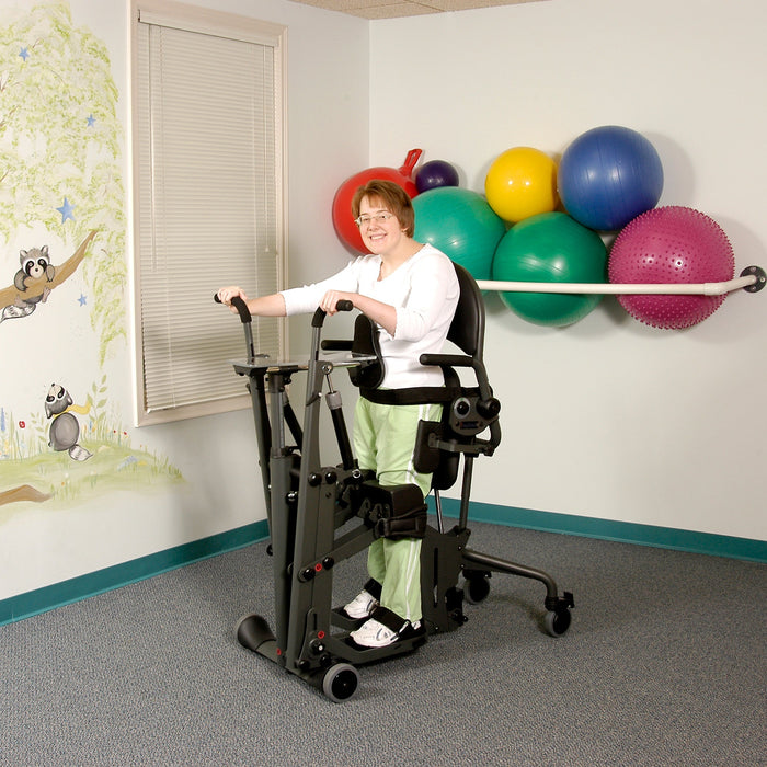 Altimate Medical Easy Stand Glider Medium Stander With User And Clear Shadow Tray