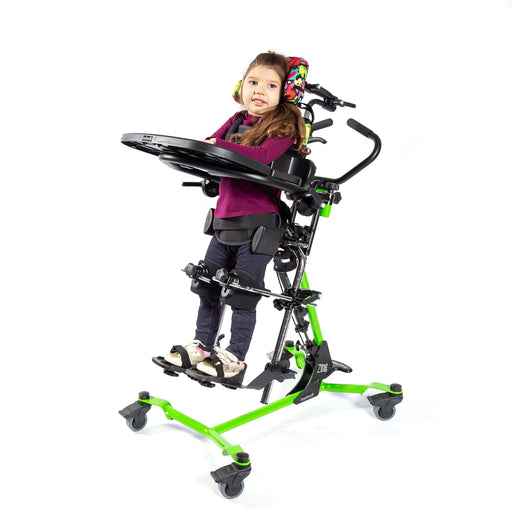 Altimate Medical Zing MPS Size 1 Pediatric Multi-Position Standing Frame Supine to Prone with Independent Leg Abduction Fits Children Up to 44", 70 lbs Green Base Frame