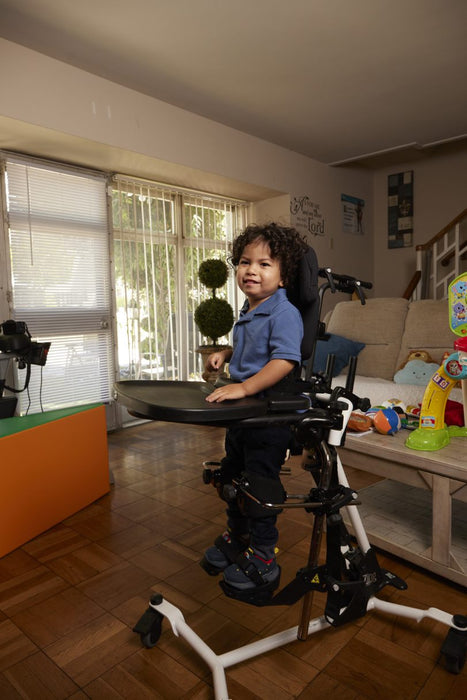 Altimate Medical Zing MPS Size 1 Pediatric Multi-Position Standing Frame Supine to Prone with Independent Leg Abduction Fits Children Up to 44", 70 lbs Black Molded Tray