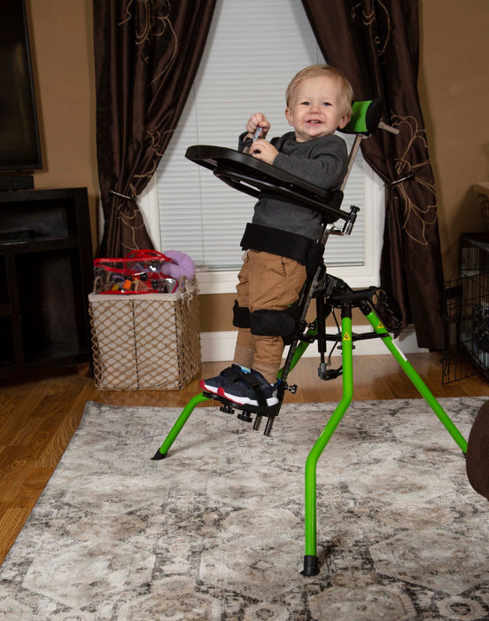 Altimate Medical Zing Portable Early-Intervention Pediatric Stander Lightweight, Foldable Standing Support for Infants and Young Children Side View Standing
