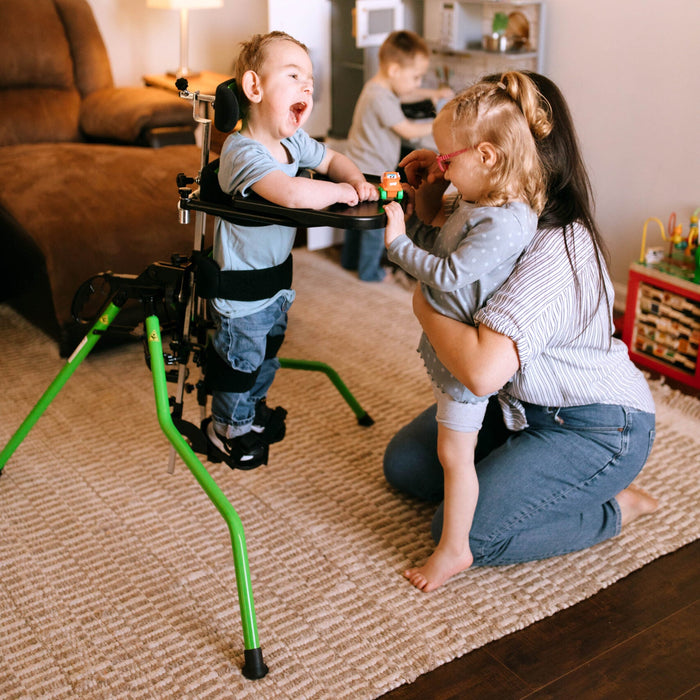 Altimate Medical Zing Portable Early-Intervention Pediatric Stander Lightweight, Foldable Standing Support for Infants and Young Children with other Kids