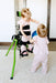 Altimate Medical Zing Portable Early-Intervention Pediatric Stander Lightweight, Foldable Standing Support for Infants and Young Children with another toddler