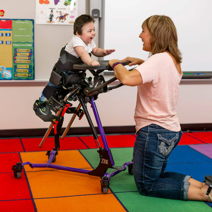 Altimate Medical Zing Prone Size 1 Pediatric Prone Stander Adjustable Positioning for Safe, Supported Standing with an Adult 