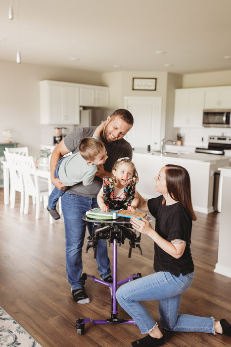 Altimate Medical Zing Prone Size 1 Pediatric Prone Stander Adjustable Positioning for Safe, Supported Standing inside a House