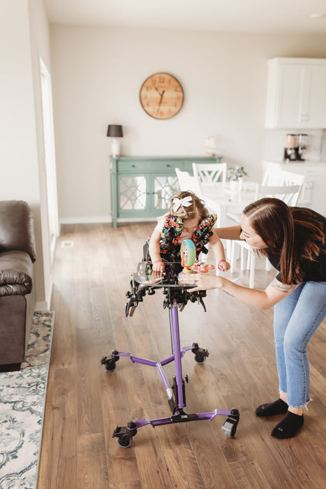 Altimate Medical Zing Prone Size 1 Pediatric Prone Stander Adjustable Positioning for Safe, Supported Standing Infant with an Adult