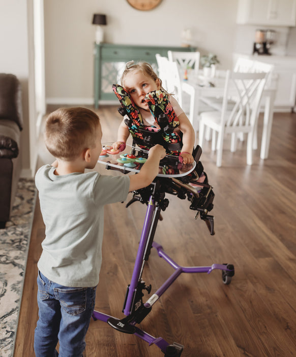 Altimate Medical Zing Prone Size 1 Pediatric Prone Stander Adjustable Positioning for Safe, Supported Standing with Tray 