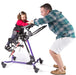 Altimate Medical Zing Prone Size 2 Pediatric Stander with Flat-to-Load Transfers, 0–90° Prone Positioning and Independent Leg Abduction Sample with Dad