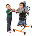 Altimate Medical Zing Supine Size 1 Pediatric Standing Frame Adjustable Supine-to-Vertical Positioning with another Kid