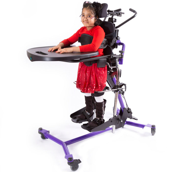 Altimate Medical Zing Supine Size 2 Standing Frame with Independent Leg Abduction and Gas Spring Lift for 32–60″ Users Purple Frame