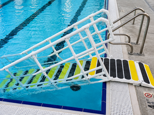 Aquatrek2 ADA Pool Steps With Non Slip Wide Treads Accessible Pool Entry Design And Durable Construction For Safe Aquatic Access Main Image