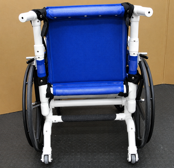 Aquatrek2 Aquatic Reclining High Back Wheelchair For Pool And Shower Use Anti Tip Wheels Back Image