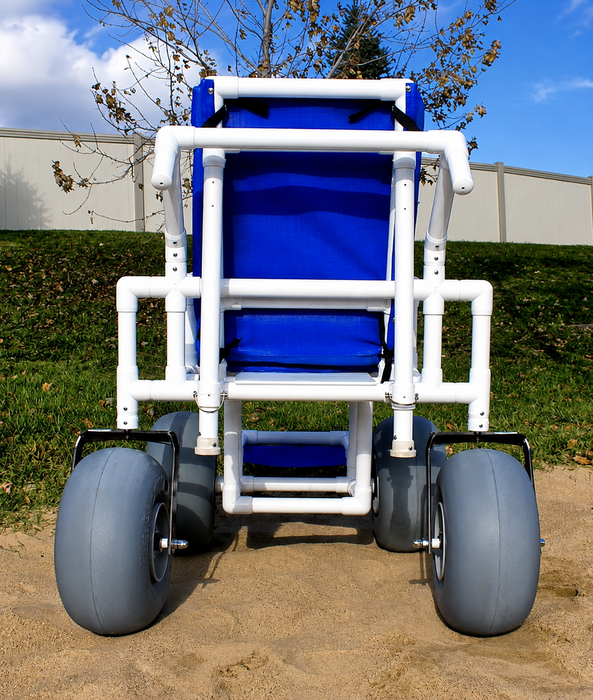 Aquatrek2 Beach and Trail Wheelchair 350lbs Capacity andTrail Wheelchair for Sand Grass and All Terrain Use Back Image