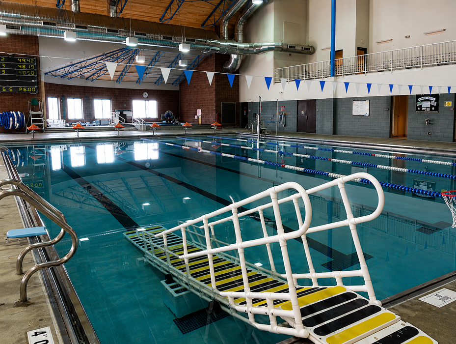Aquatrek2 Pool Ramp System Wheelchair Access and ADA Compliant Aquatic Therapy Pool Entry Solution 600 lbs. Capacity Front Image