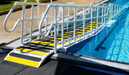 Aquatrek2 Pool Ramp System Wheelchair Access and ADA Compliant Aquatic Therapy Pool Entry Solution 600 lbs. Capacity Safety Handrail Image