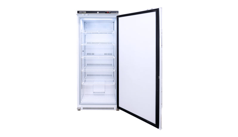 Open Door View Arctiko Flexaline LFE 285 Upright Biomedical Freezer 285L Capacity Energy Star Certified Secure Key Lock Integrated Data Logger Precise -25°C to -10°C Sample Storage